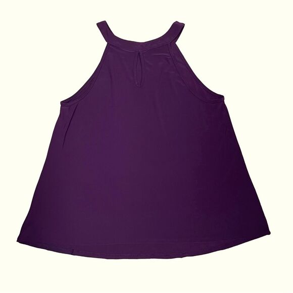 Torrid Sleeveless Top Dark Purple Keyhole Back Women’s Size 1 - Picture 3 of 12